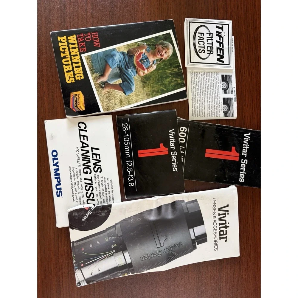Vivitar Series‎ 1 Camera Booklets Info Pamphlets Lot Vintage